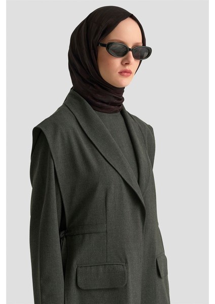 Bağlama Detaylı Ceket 25KD1301 Antrasit modelleri