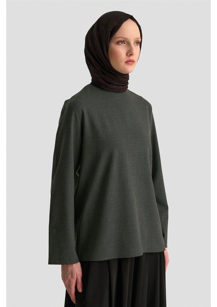 Bağlama Detaylı Ceket 25KD1301 Antrasit