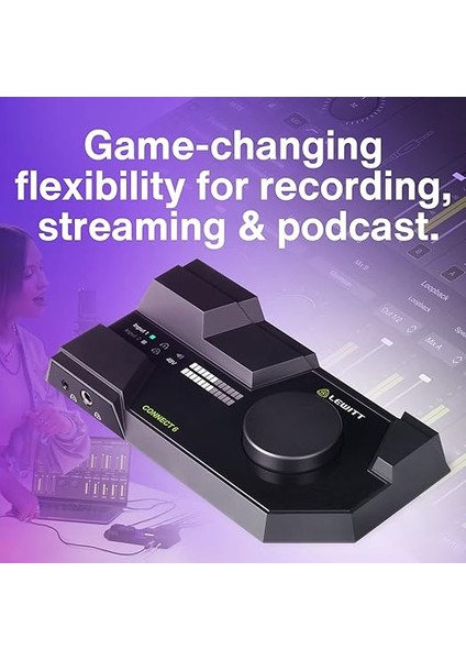 Yeni! Connect 6 Dual Usb-C Ses Arayüzü, Stüdyo Ses Kalitesinde Kayıtlar, Podcastler ve Akış Için | Içerik Üretimi ve Ev Kayıt Için Yazılım Lisansı Dahil fiyatları