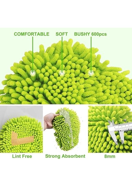 3'lü Oto Dış Temizlik Seti - Teleskopik Araba Yıkama Fırçası - 40X60CM Mikrofiber Yıkama Kurulama Bezi - Oto Yıkama Süngeri Büyük indirimleri