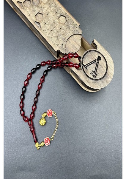 Siyah Kırmızı Ateş Kehribar Tespih modelleri