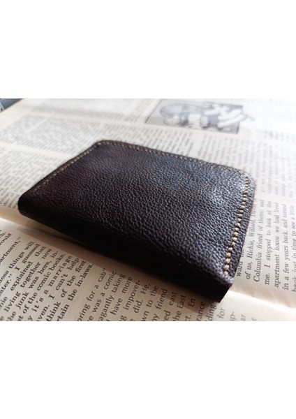 Hakiki Deri Üst Kalite Tamamen El Emeği Minimalist Cüzdan 15.5X10.5 cm Sda2 modelleri