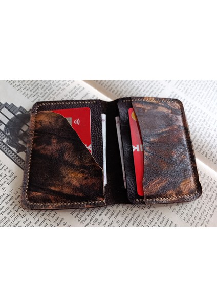 Hakiki Deri Üst Kalite Tamamen El Emeği Minimalist Cüzdan 15.5X10.5 cm Sda2 fırsatları