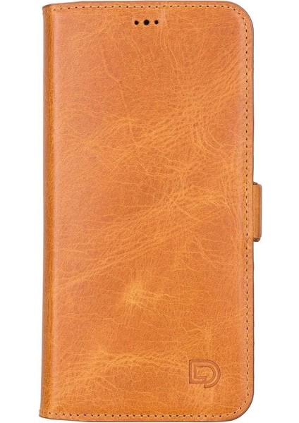 Apple iPhone 13 Pro Max Uyumlu Deri Cüzdanlı Kılıf Karamel fiyatları