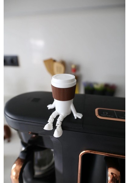 6'lı Ayaklı Kahve Seti - Moka Pot - Kahve Tanesi - Çaydanlık - Cezve - Kahve Bardağı - Bardak