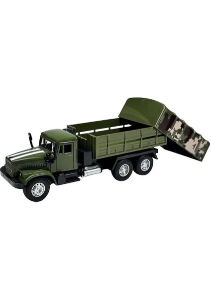 WK-2227-10 Çek Bırak 1:50 Kamuflajlı Kamyon