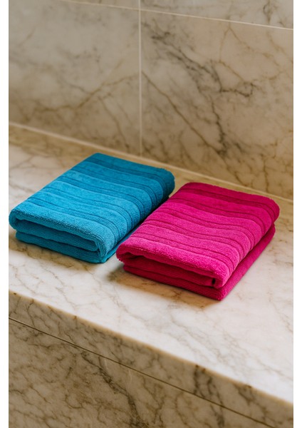 2 Adet 70X140 Doğal Penye Ipinden Üretilmiş Banyo Havlusu Suyu Çabuk Emer Uzun Yıllar Yumuşak Kalır