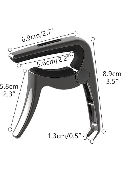 3ın1 Guitar Capo, Zinc Alloy Metal Capo For Acoustic And Electric Guitars, Ukulele, Mandolin, Classical Guitar Accessories (Dark Grey) fiyatları