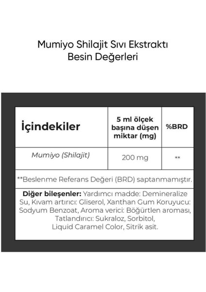 Mumiyo Shilajit Sıvı Ekstraktı 225 ml modelleri