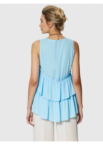 Fırfırlı Bluz Mavi Y9913003_036 modelleri