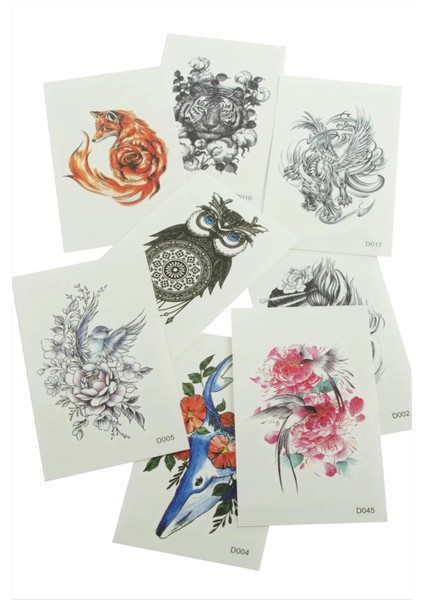 Karışık Tattoo Dövme Sticker