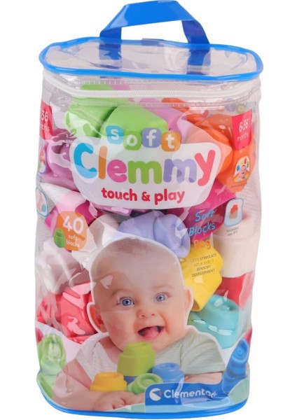 17878 Soft Clemmy - Yumuşak Blok Çantası - 40 Parça 6-36 Ay fiyatları