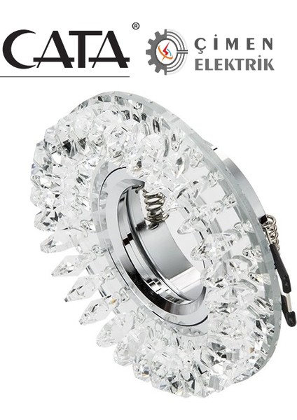 Cata Ct 6569 Menekşe Kristal Cam Spot Kasası