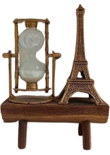 Paris Eyfel Kulesi Hediyelik Eyfel Retro Kum Saati Dekoratif Eşya