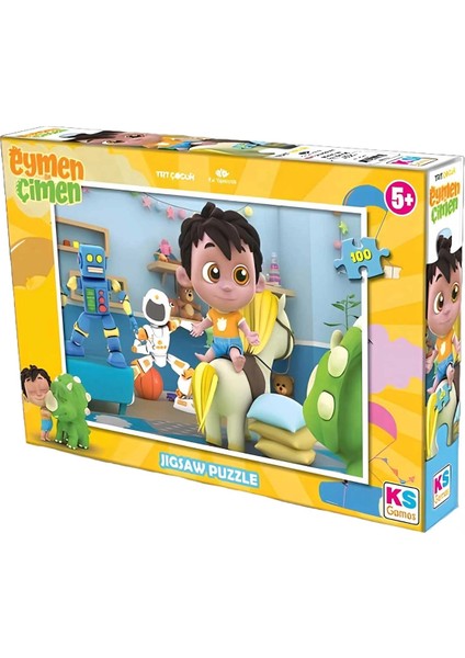Ks Games Eymen ile Çimen 100 Parça Puzzle