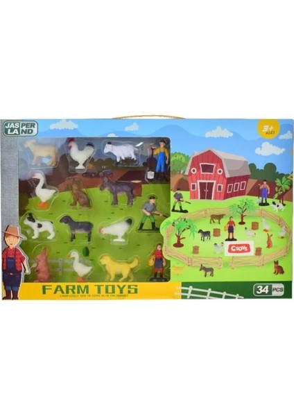 34 Parça Çitli Çiftlik Seti