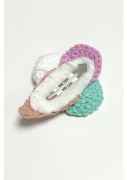 El Yapımı Dondurma Işlemeli Örgülü Çıtçıtlı Toka