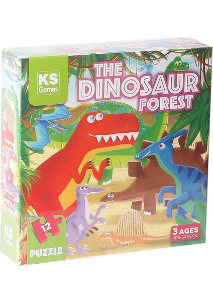 Prs 32703 The Dinosaur Forest Pre School Puzzle 12 Parça
