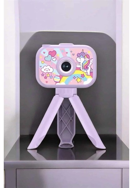 Ayaklı Mini Fotoğraf Makinesi Çocuk Için Eğitici Video Kamera