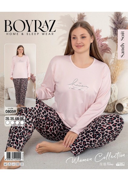 Boyraz 08059 Kadın Uzun Kol Pijama Takımı