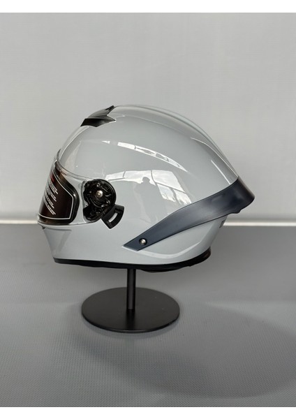 WS-602 Güneş Gözlüklü Full Face Kask (Şeffaf Vizörlü) Cement Grey (602) fırsatları