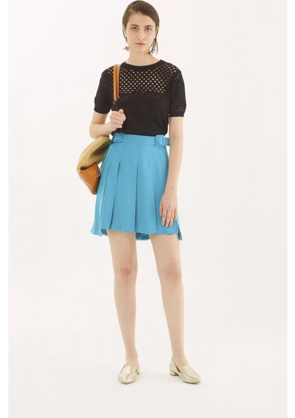 Pileli Etek Turkuaz Y9915013_029