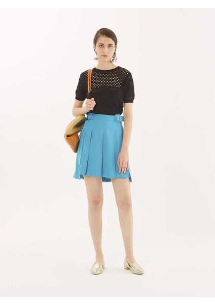 Pileli Etek Turkuaz Y9915013_029 fırsatları