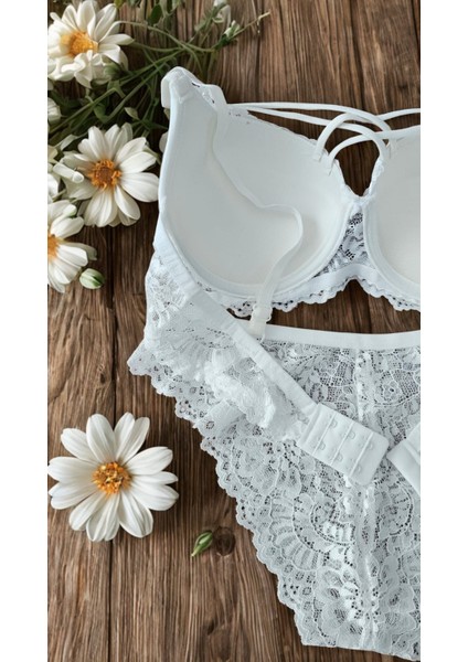 Kadın Dolgulu Destekli Balenli Sütyen Külot Takım indirimleri