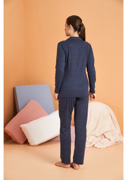 Pjs 28090 Kadın Gömlek Yaka Patlı Pijama Takımı fiyatları