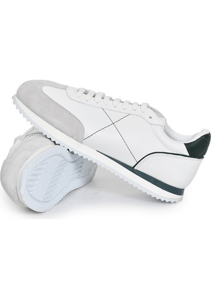 Hakiki Deri Beyaz Erkek Sneaker - Eva Taban 0804 fırsatları