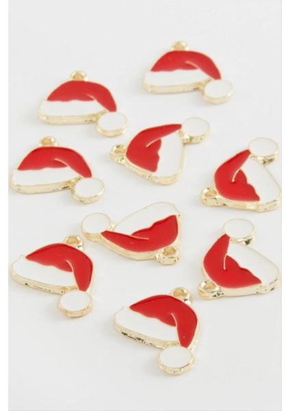 Yılbaşı Şapkası Mineli Kolye Ucu 1 Adet