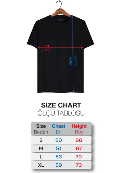 Atatürk Ön Baskılı Regular Sıfır Yaka Likralı Kısa Kollu Tişört