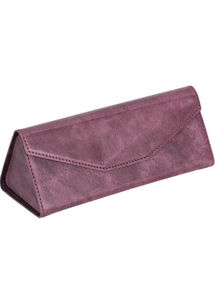 Smart Glass Deri Gözlük Kılıfı Tn6 Mor