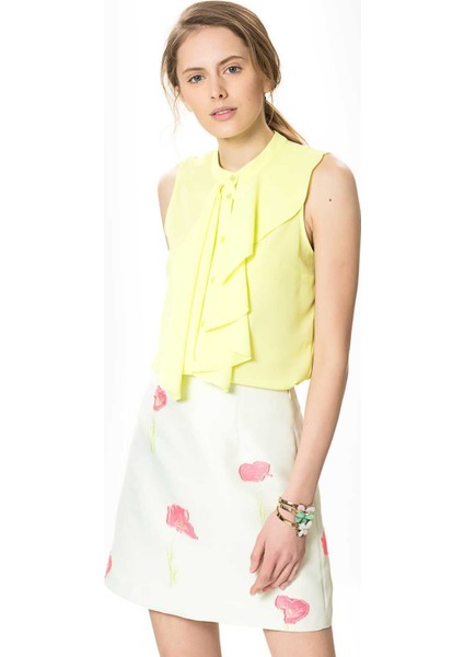 Çiçek Desenli Mini Etek Pembe Y1715056_038 fiyatları