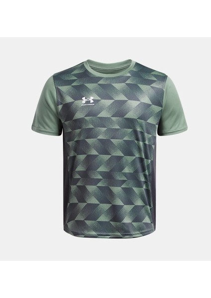 Çocuk Ua Challenger Kısa Kollu Baskılı T-Shirt 1387166-348