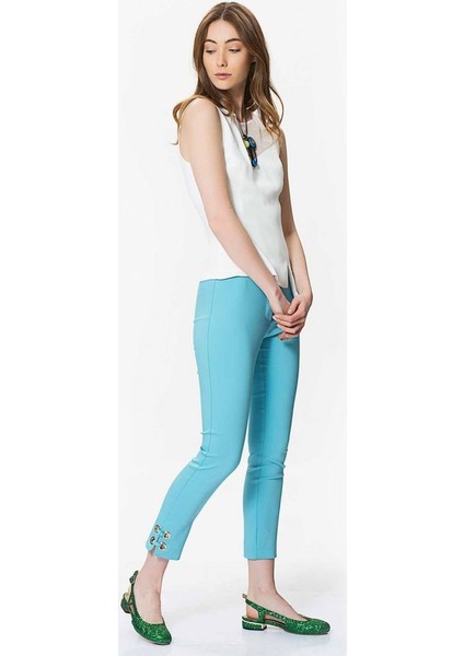 Paça Detaylı Pantolon Mavi Y9912013_036 fiyatları