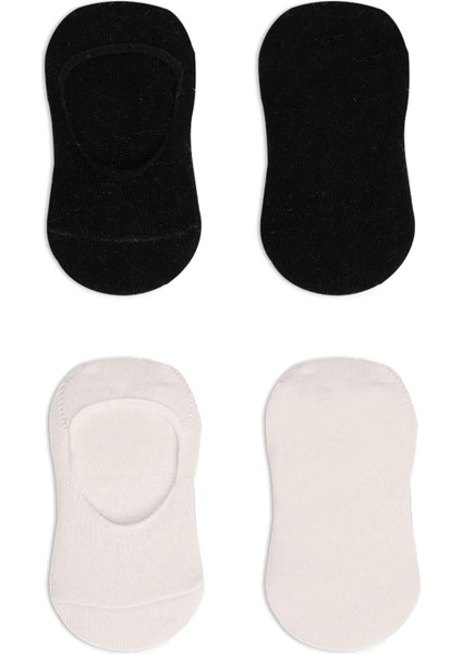 Bistyle 2'li Penye Babet Silikonlu Basic Çorap 30104 Siyah Ekru fırsatları