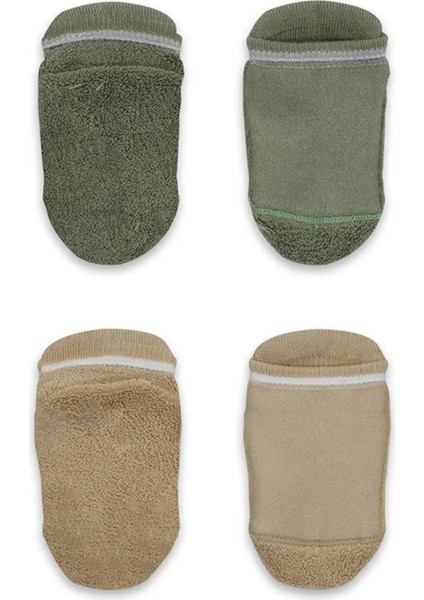Bistyle 2'li Altı Havlu Sneakers Kaymaz Çorap 20501 Nil Bej modelleri