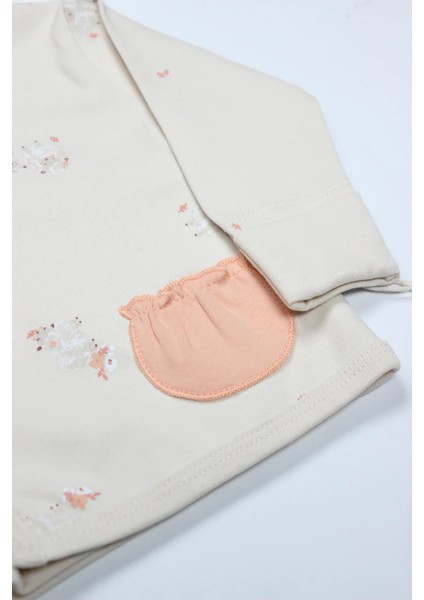 Bistyle 3lü Zıbın Takım Fluffy And Lovely 13106 Bej modelleri