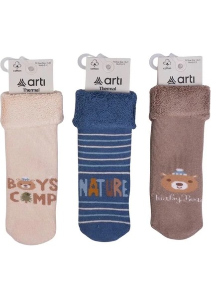 Artı Arıkan Havlu Erkek Bebek Soket Çorap K45911 Asorti