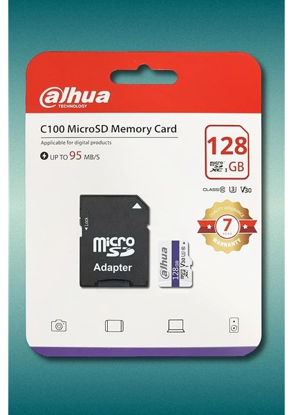 C100A 128GB Microsd Hafıza Kartı (Sd Adaptörlü)