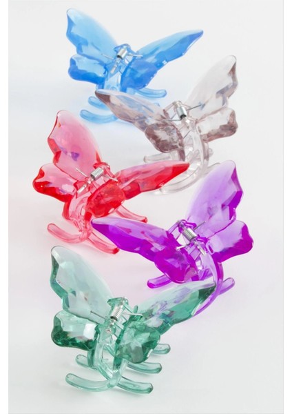 Kelebek Renkli Mandal Toka 8 cm