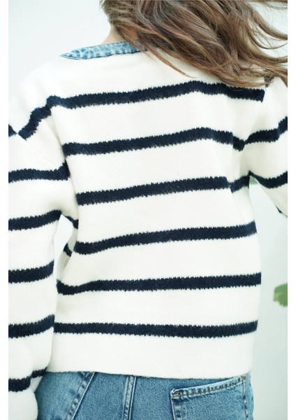 Çizgili Kotlu Triko Hırka fiyatları