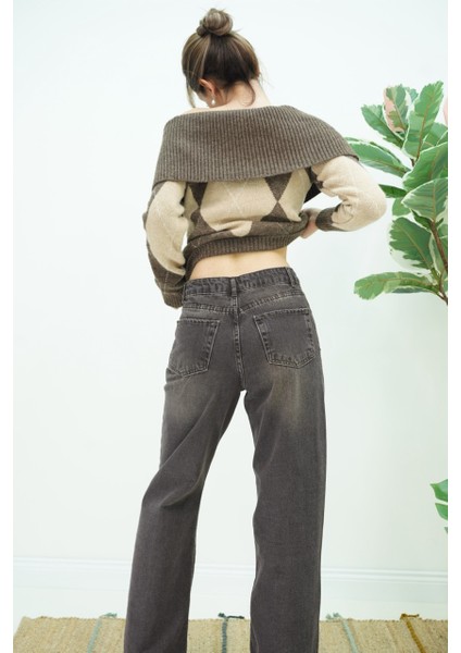 Baklava Desen Madoona Yaka Kazak