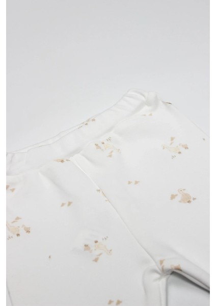 Bistyle Patikli Alt Welcome Baby Duck 16107 Sarı-Ekru fiyatları