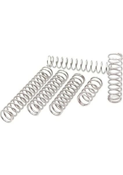 Paslanmaz Çelik Küçük Yay, Sıkıştırma Yayı, Iade Yayı, Y Tipi Sıkıştırma Yayı, Kablo Çapı 1,0 Mm, Dış Çap 6 Mm, Uzunluk 10-50 mm