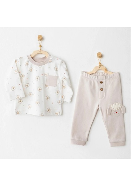 Andywawa AC26155 Tinny S Sheeps 2'li Takım Beige