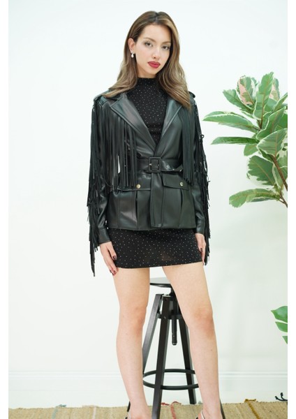 Püsküllü Deri Ceket fiyatları