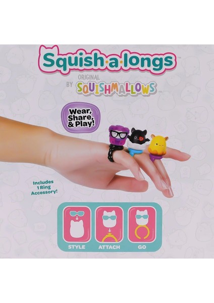 AL0001 Squish A Longs 2 Figür + Yüzük Sürpriz Paket Seri 2 fırsatları