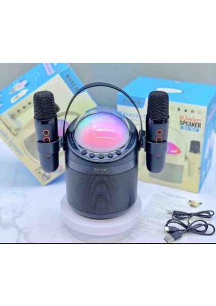 Karaoke Speaker Mikrofonlu Bluetooth Müzik Aleti